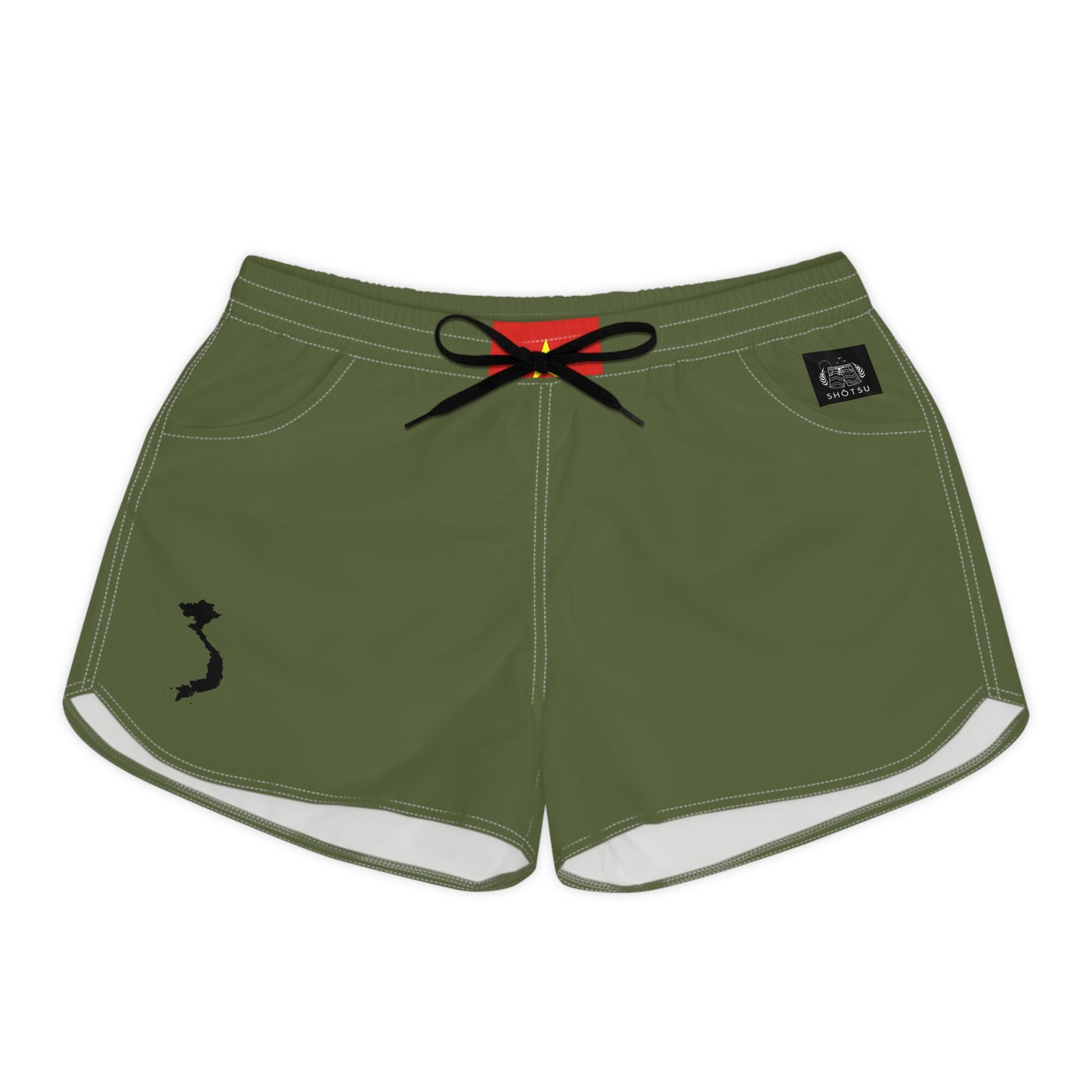 Vietnamese Pride Women's Casual Shorts Green