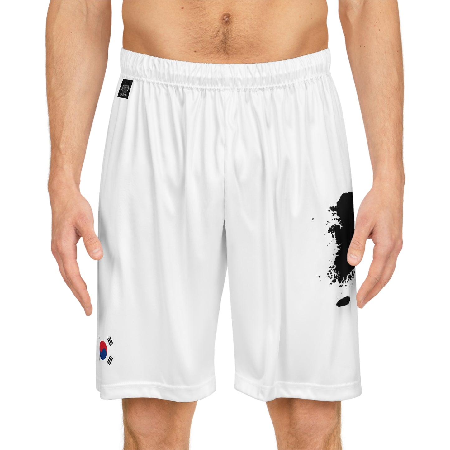 South Korean Pride Basketball Shorts White