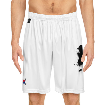 South Korean Pride Basketball Shorts White