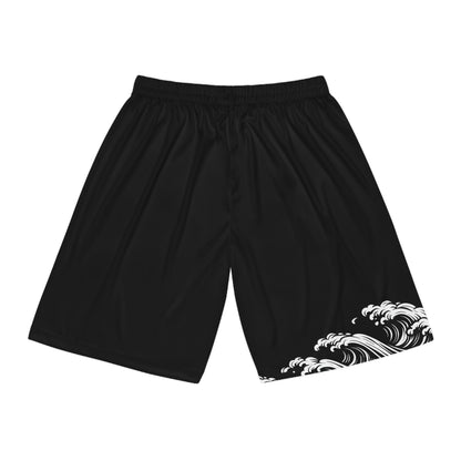 Wave of Kanagawa Basketball Shorts Black