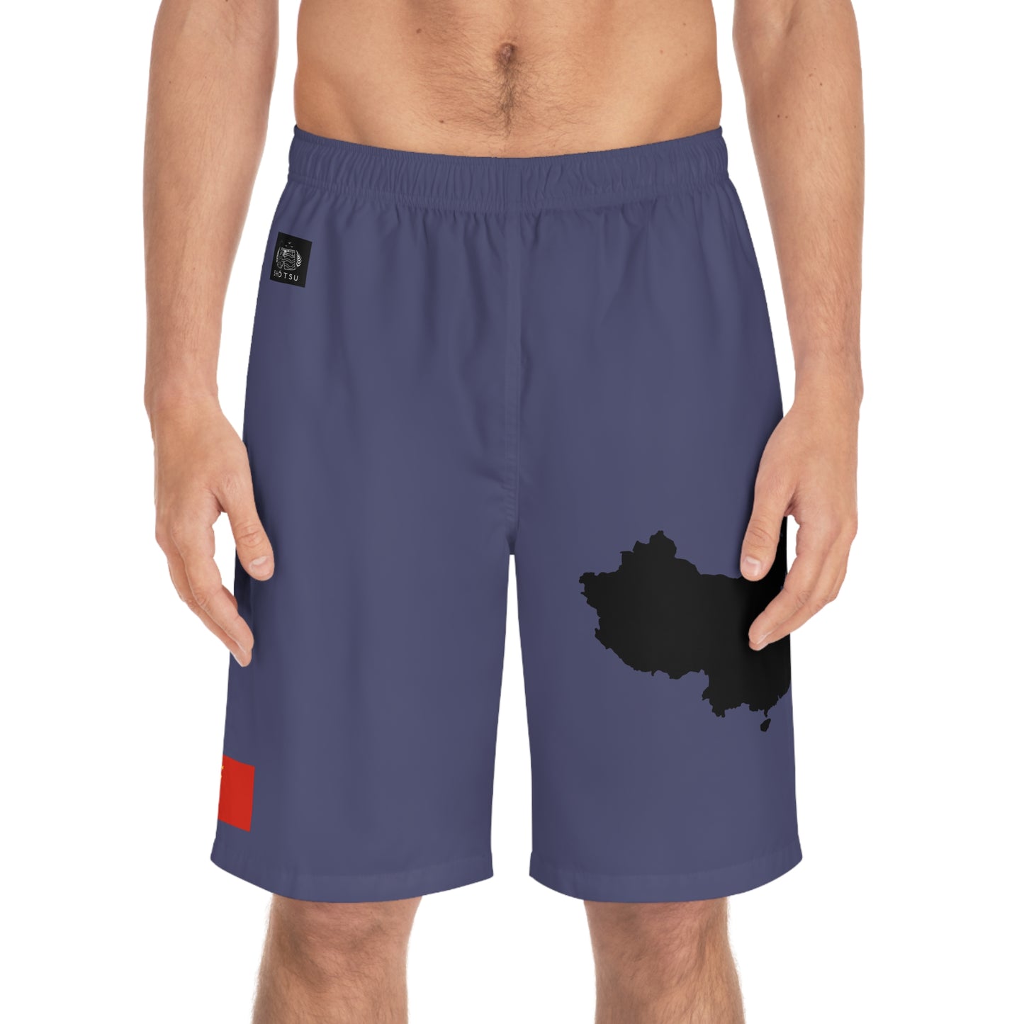 Chinese Pride Board Shorts Blue