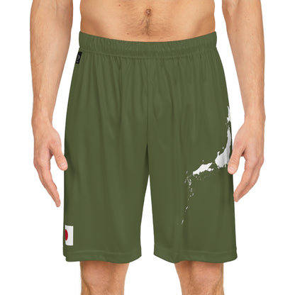 Japanese Pride Basketball Shorts White/Green