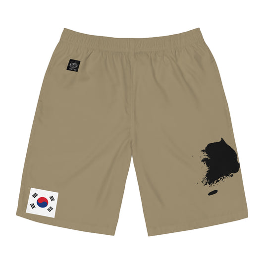 South Korean Pride Board Shorts Khaki