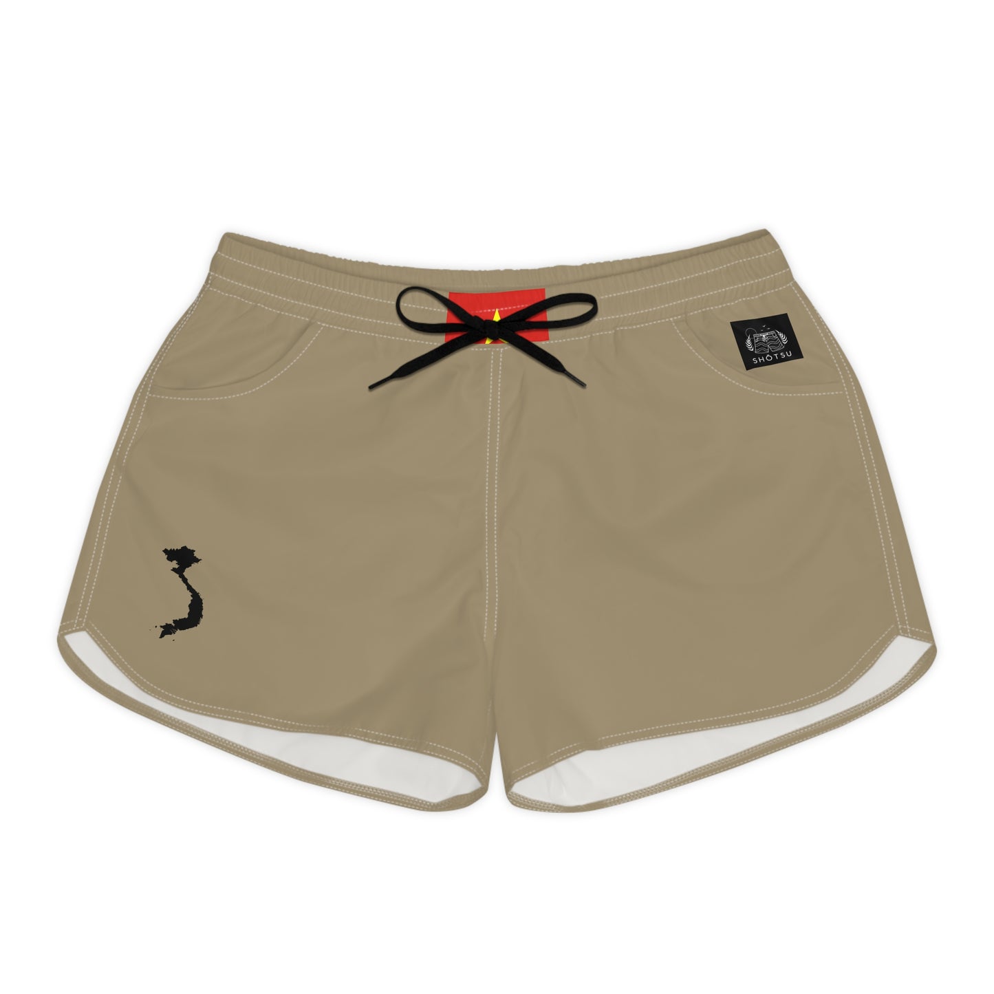 Vietnamese Pride Women's Casual Shorts Khaki