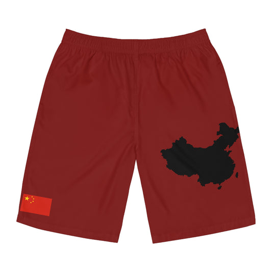 Chinese Pride Board Shorts Red