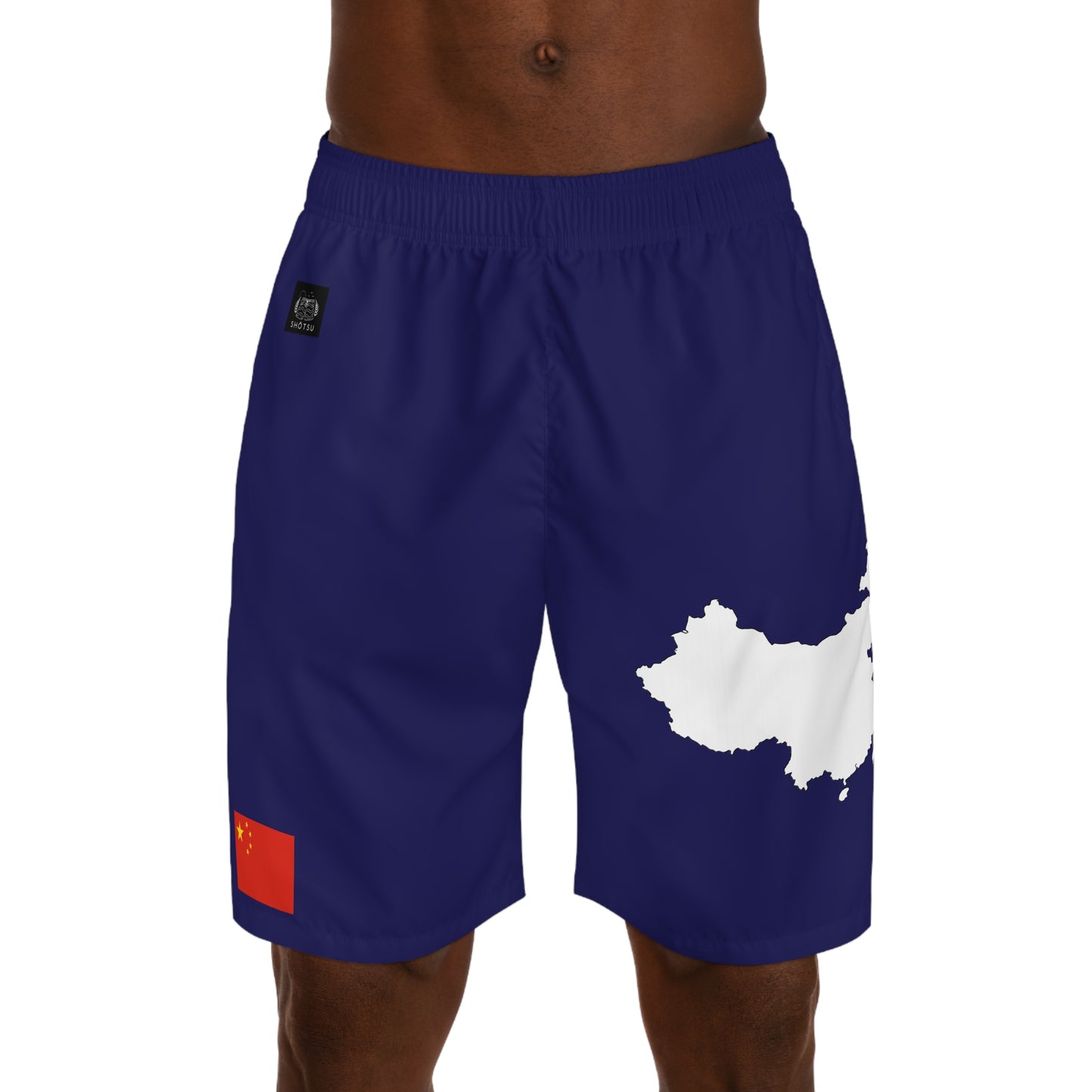 Chinese Pride Jogger Shorts White/Blue