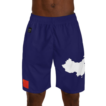 Chinese Pride Jogger Shorts White/Blue