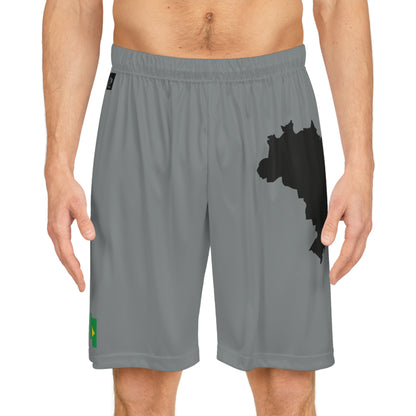 Brazilian Pride Basketball Shorts Gray