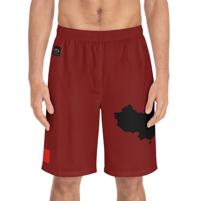 Chinese Pride Board Shorts Red