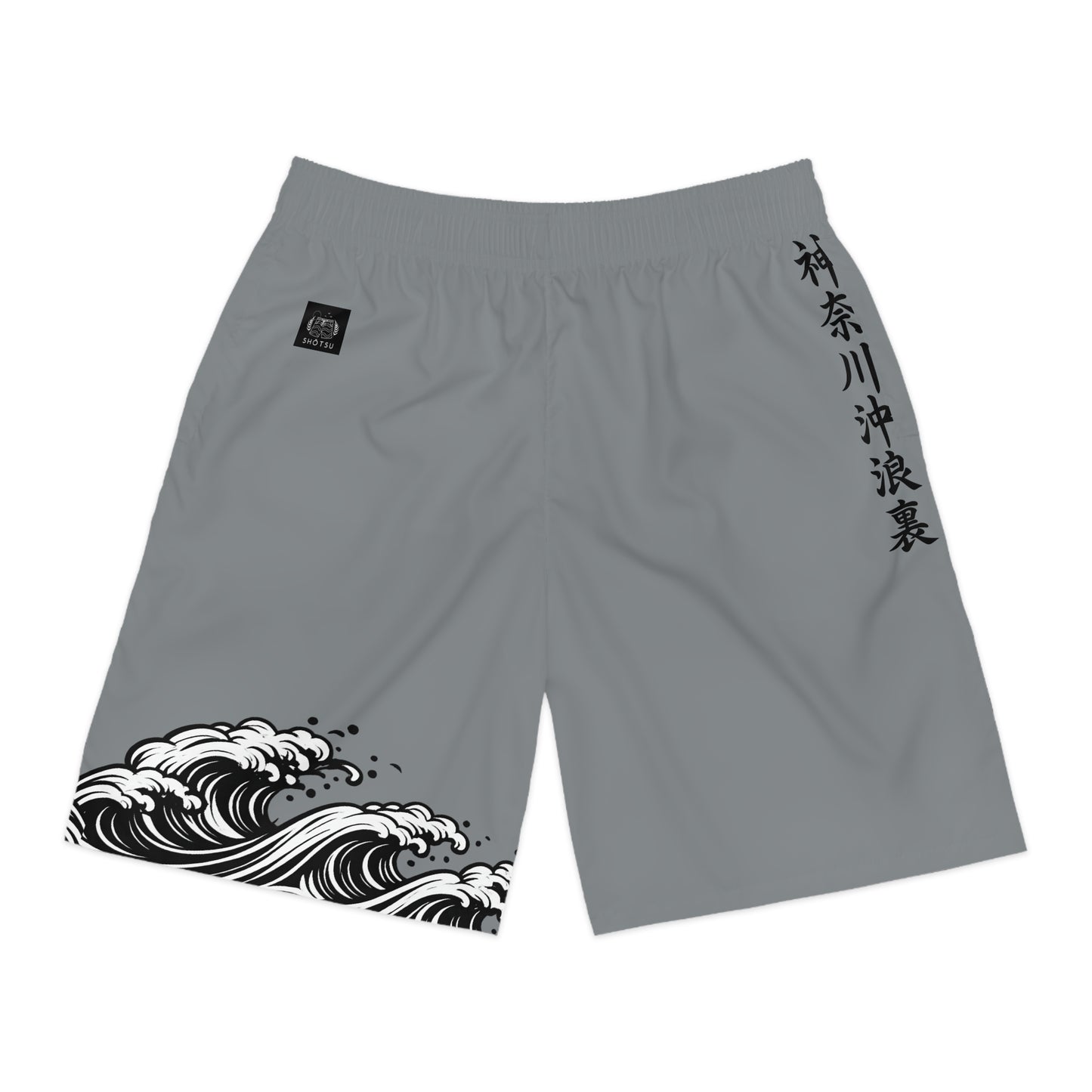 Wave of Kanagawa / Sakura Jogger Shorts Gray