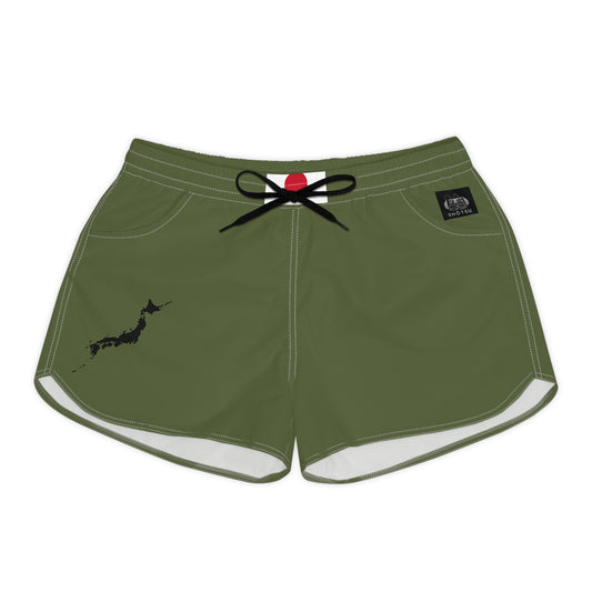 Japanese Pride Women's Casual Shorts Green