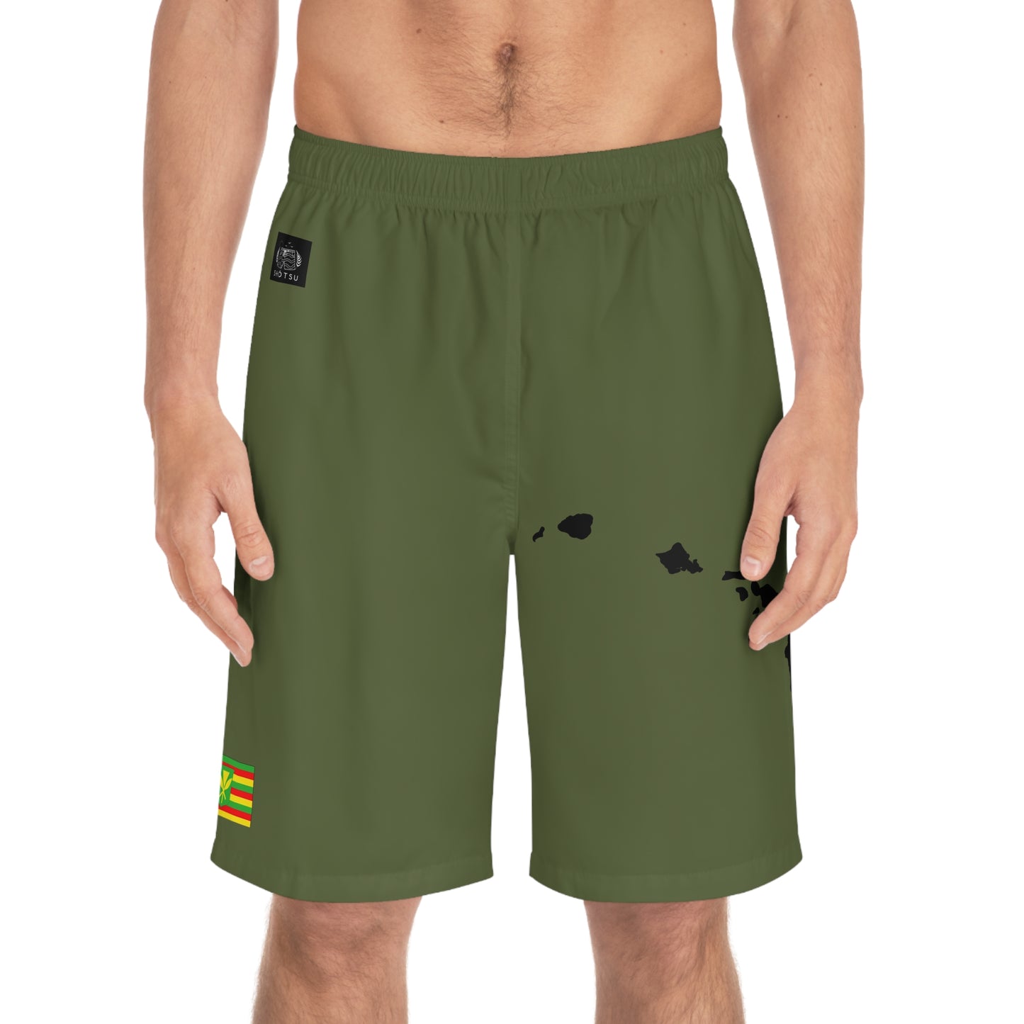 Hawaiian Pride Board Shorts Green