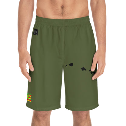 Hawaiian Pride Board Shorts Green