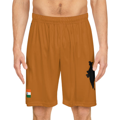 India Basketball Shorts Orange