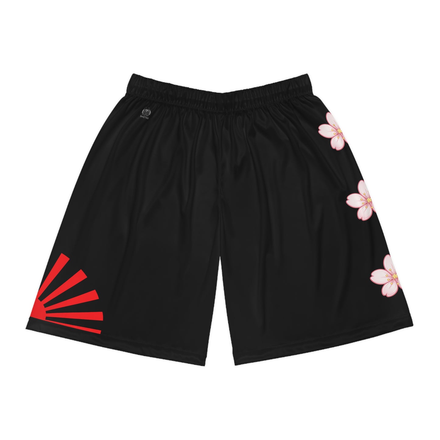 Rising Sun / Sakura Basketball Shorts Black