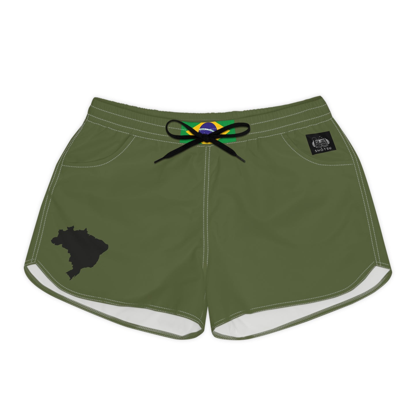 Brazilian Pride Women's Casual Shorts Green