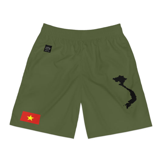 Vietnamese Pride Jogger Shorts Green