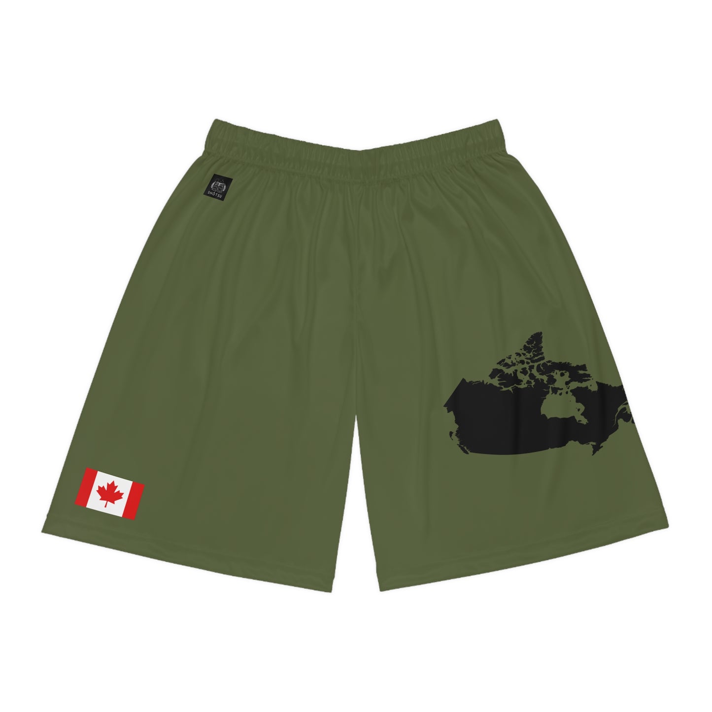 Canadian Pride Basketball Shorts Green