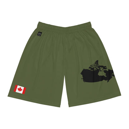 Canadian Pride Basketball Shorts Green