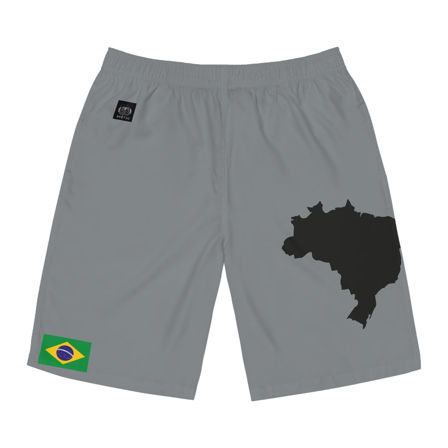 Brazilian Pride Board Shorts Gray