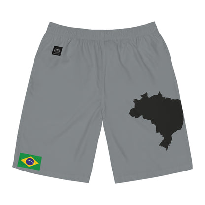 Brazilian Pride Board Shorts Gray