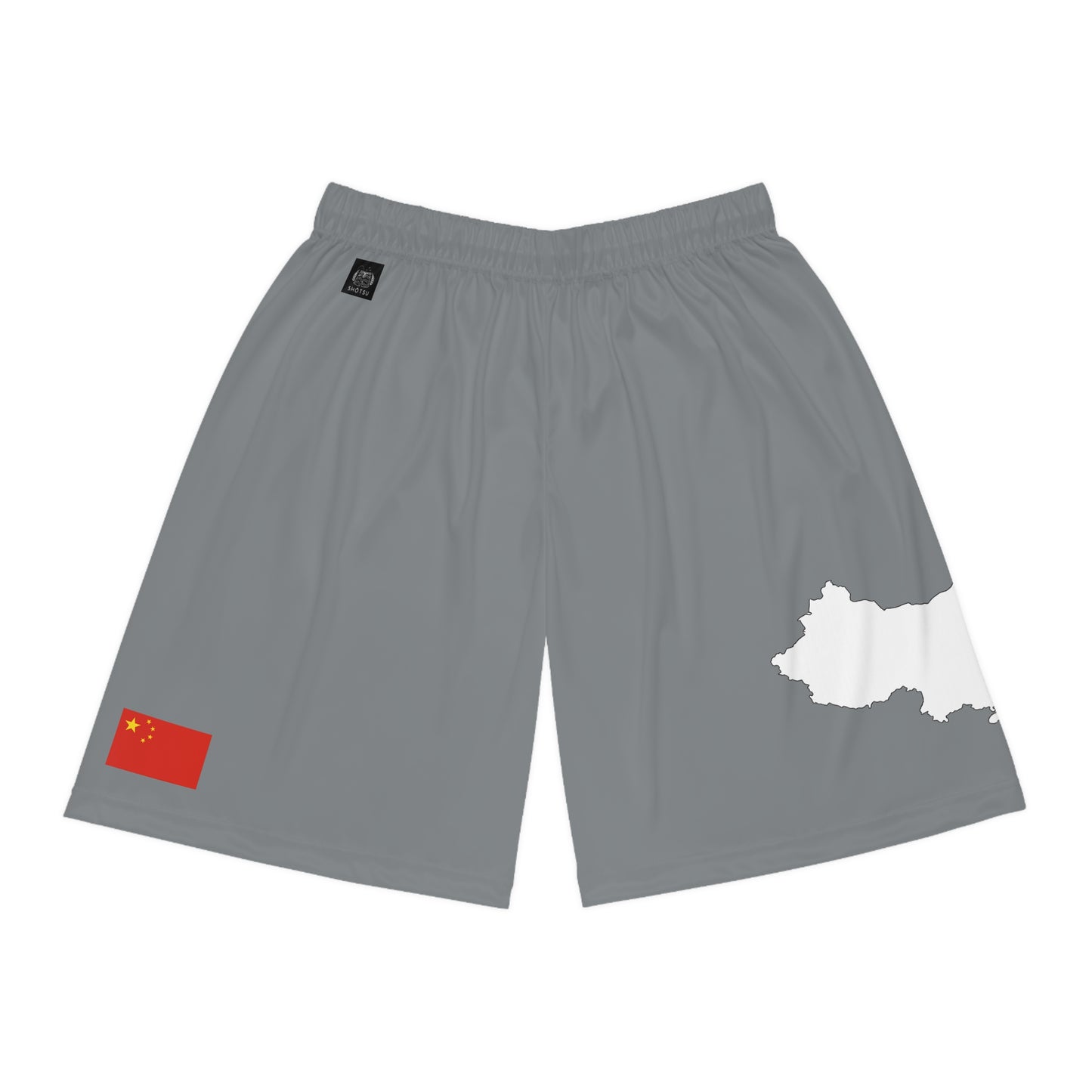 Chinese Pride Basketball Shorts White/Gray
