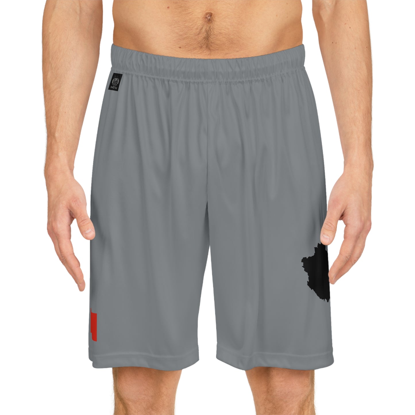 Chinese Pride Basketball Shorts Gray