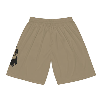 Filipino Pride Basketball Shorts Khaki