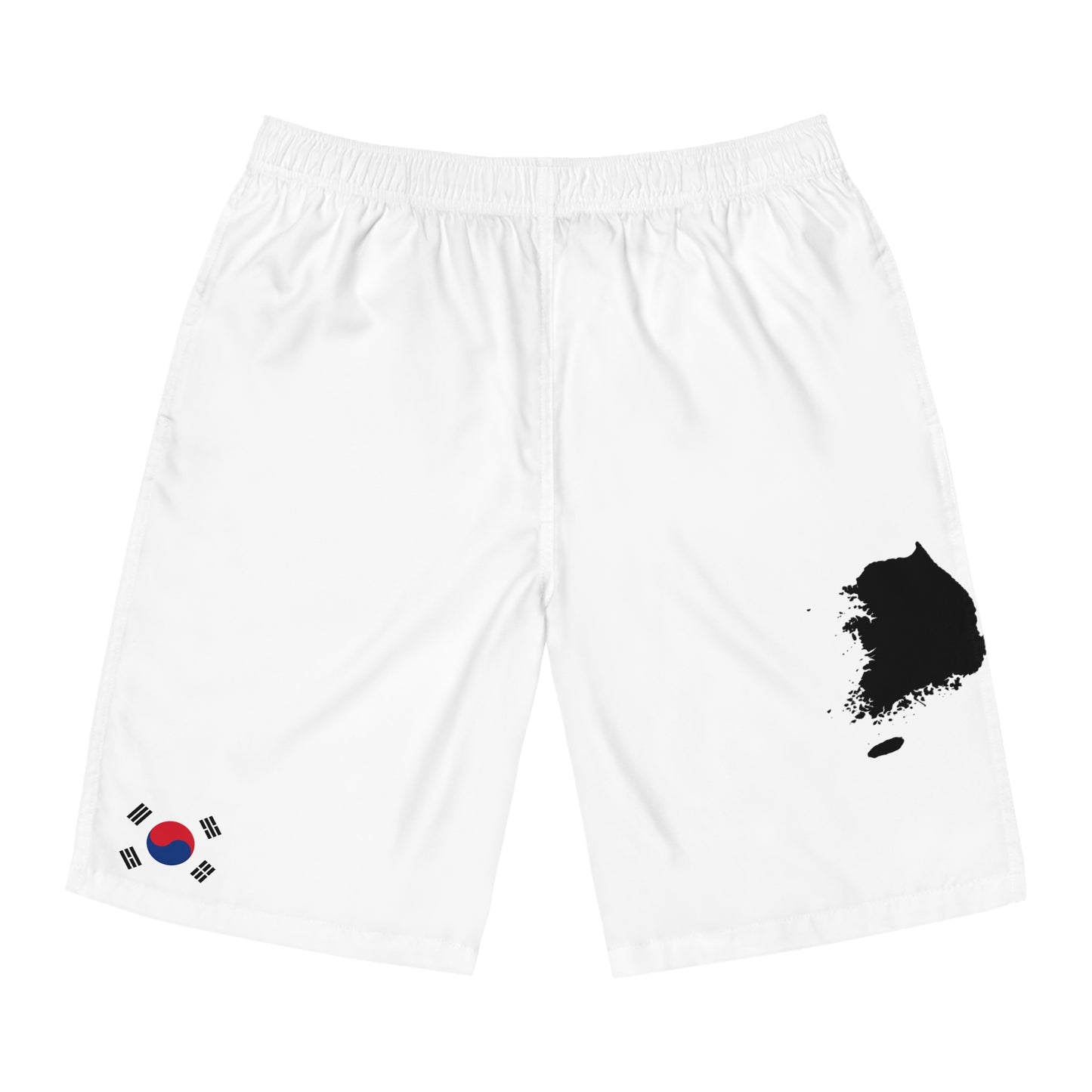 South Korean Pride Jogger Shorts White