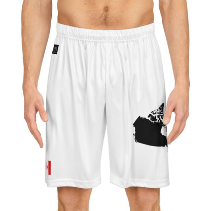 Canadian Pride Basketball Shorts White