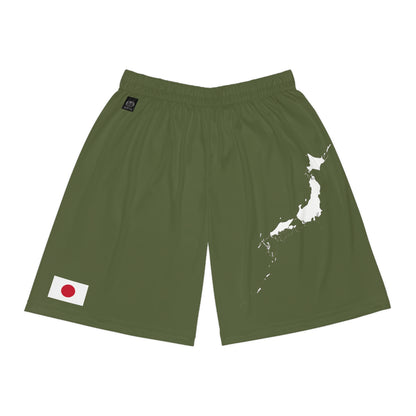 Japanese Pride Basketball Shorts White/Green