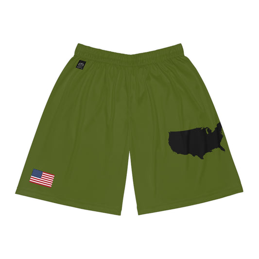 USA Basketball Shorts Green