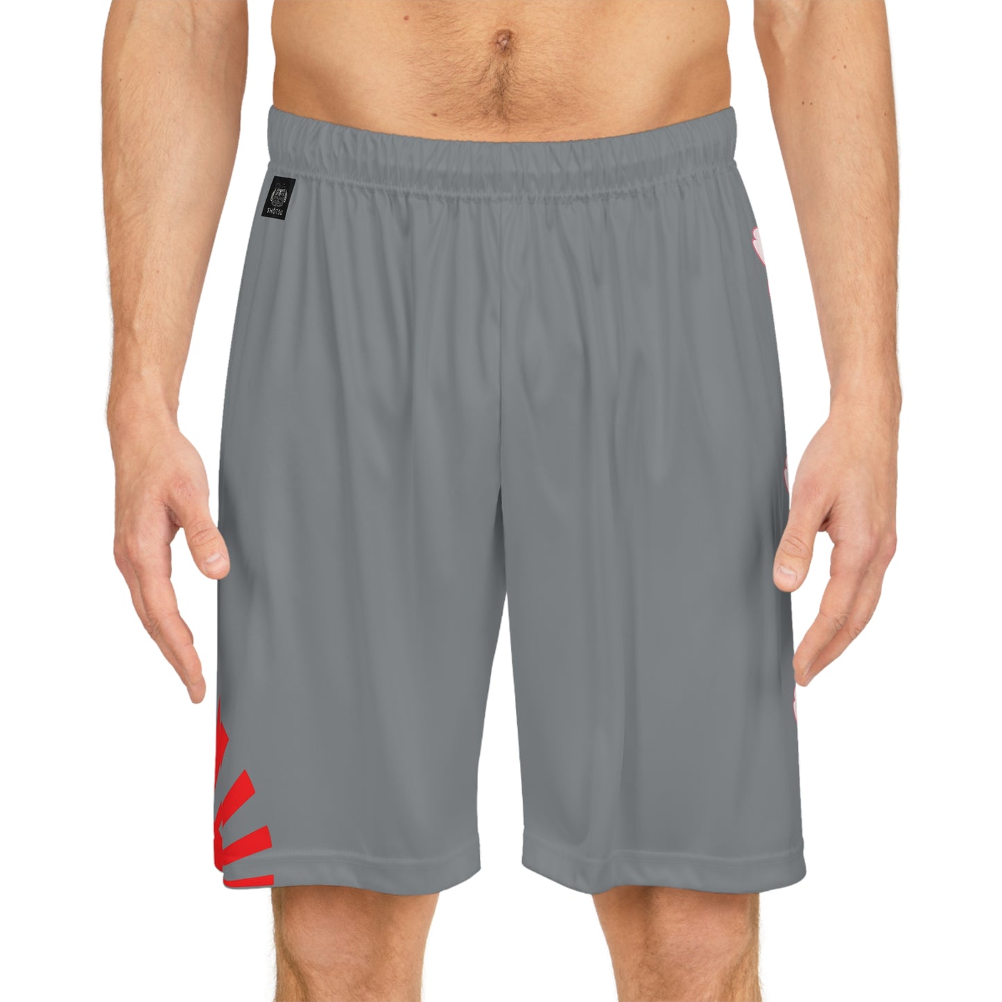 Rising Sun / Sakura Basketball Shorts Gray