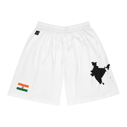 India Basketball Shorts White