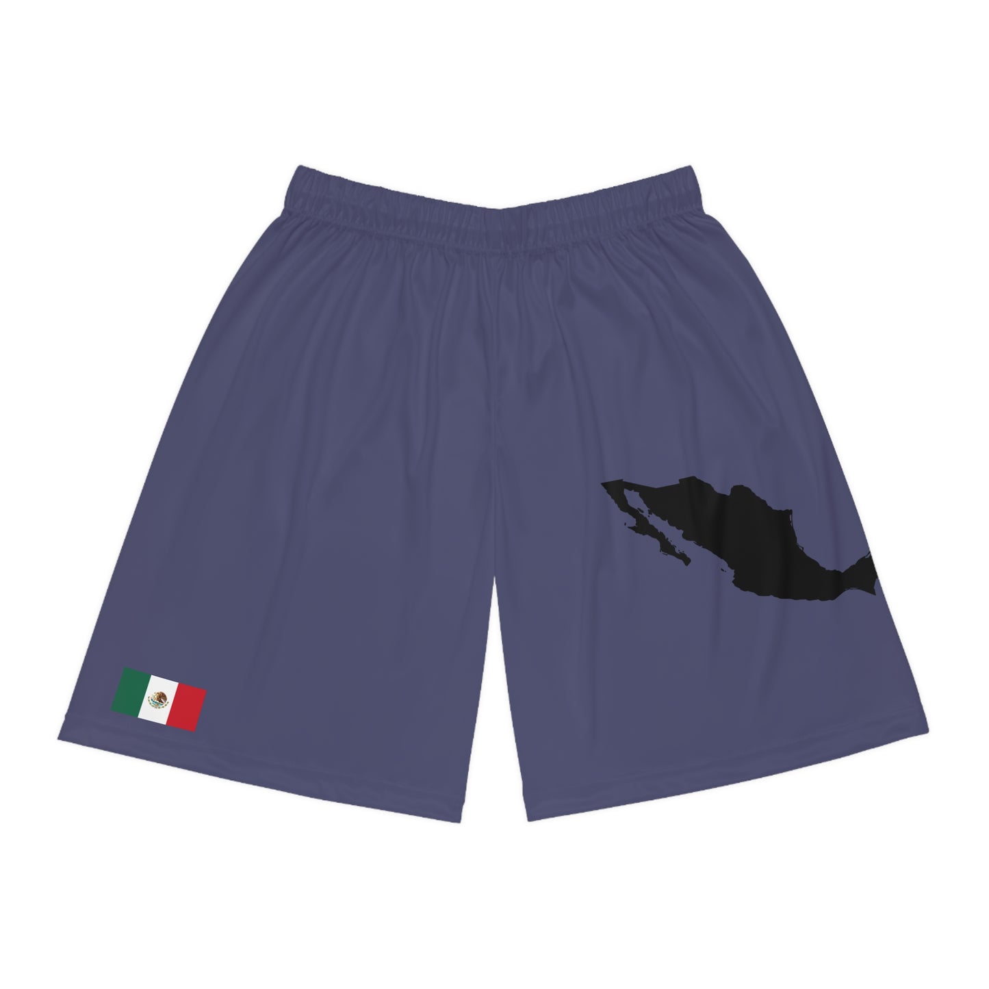 Mexican Pride Basketball Shorts Blue
