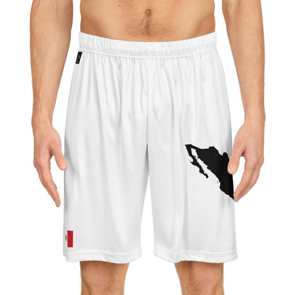 Mexican Pride Basketball Shorts White