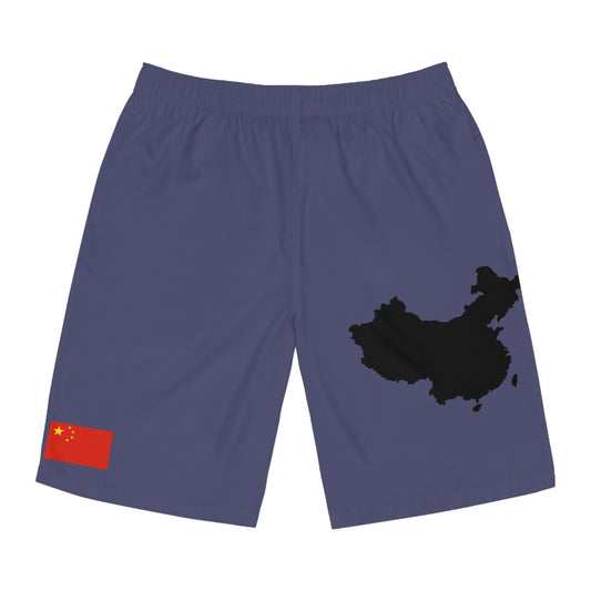 Chinese Pride Board Shorts Blue