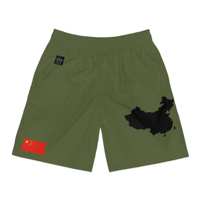 Chinese Pride Jogger Shorts Green