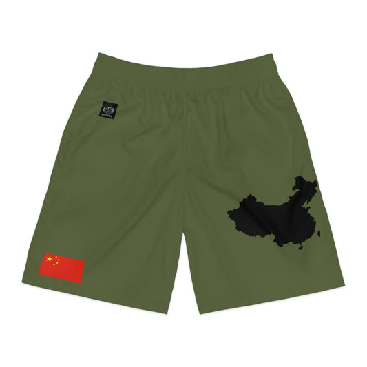 Chinese Pride Jogger Shorts Green