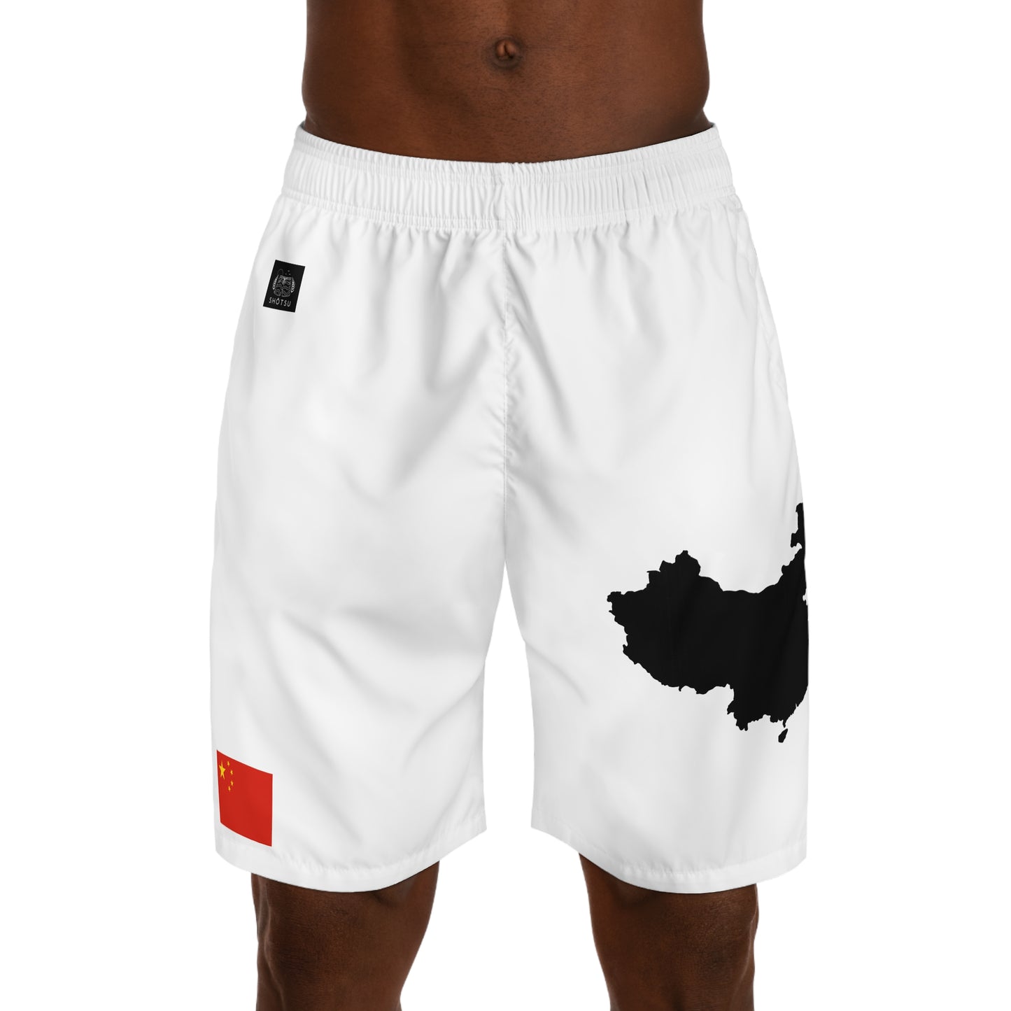 Chinese Pride Jogger Shorts White