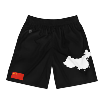 Chinese Pride Jogger Shorts Black