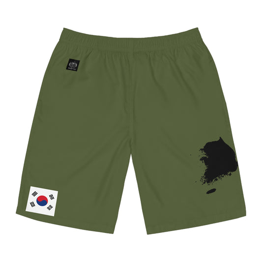 South Korean Pride Board Shorts Green