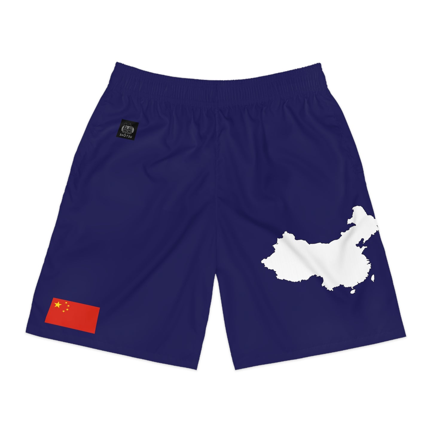 Chinese Pride Jogger Shorts White/Blue
