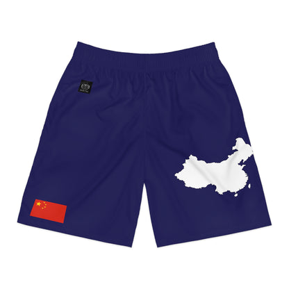 Chinese Pride Jogger Shorts White/Blue