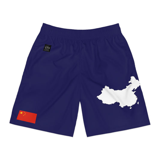 Chinese Pride Jogger Shorts White/Blue