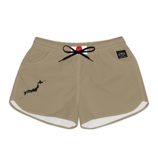 Japanese Pride Women's Casual Shorts Khaki