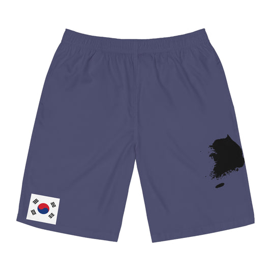 South Korean Pride Jogger Shorts Blue