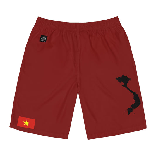 Vietnamese Pride Board Shorts Red