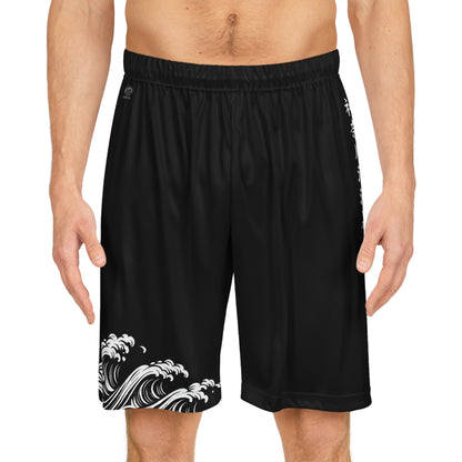 Wave of Kanagawa Basketball Shorts Black