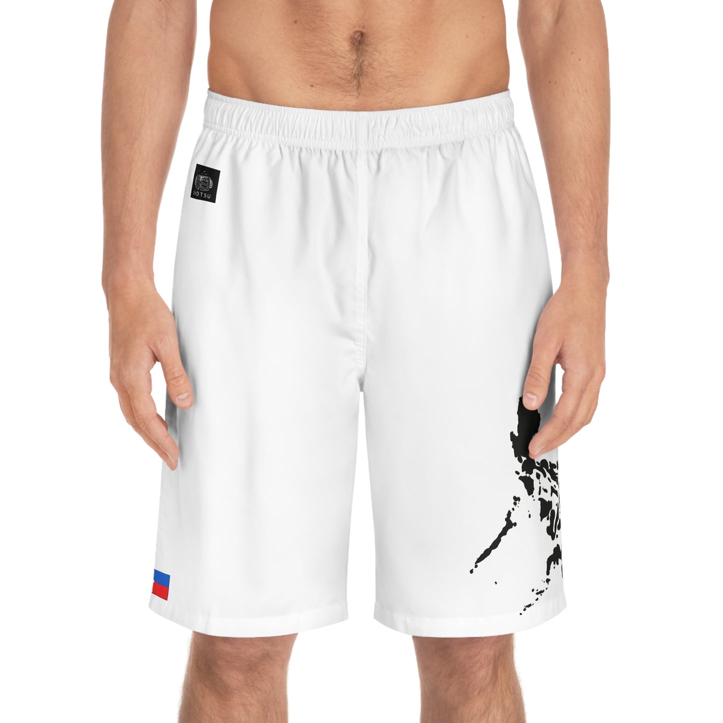 Filipino Pride Board Shorts White
